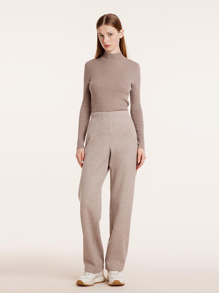 Knit Straight Full Length Pants