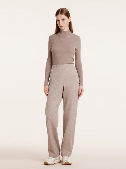 Knit Straight Full Length Pants