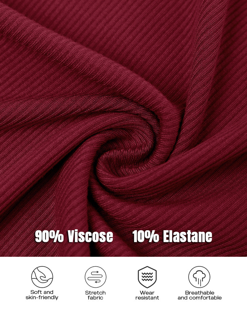 3 Pack Knit Round Neck Thick Strap Racerback Tank Tops(Without Pads)