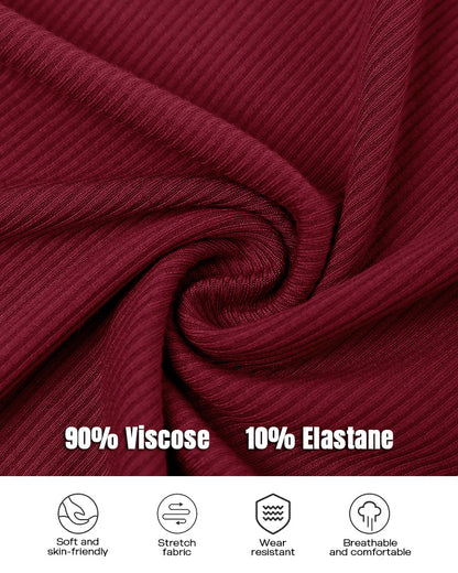 3 Pack Knit Round Neck Thick Strap Racerback Tank Tops(Without Pads)