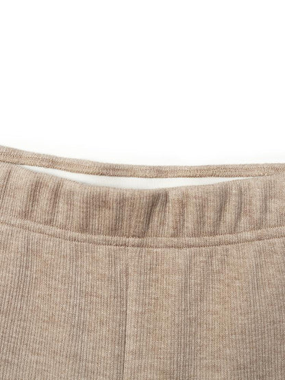 Knit Straight Full Length Pants