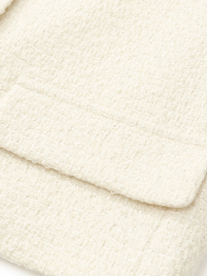 Goelia Women's Wool Blend Stand Collar Single-Breasted Women Jacket For Work And Daily