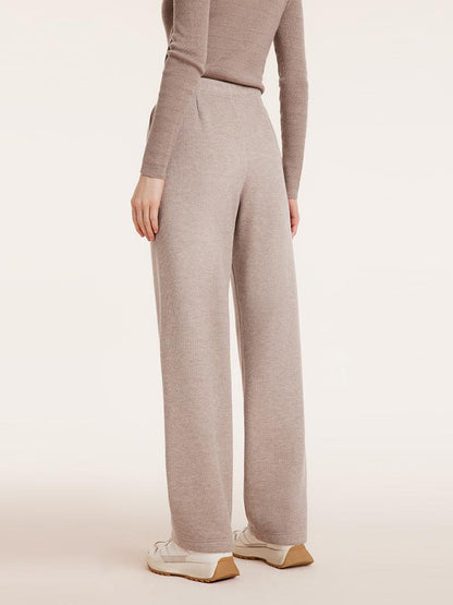 Knit Straight Full Length Pants