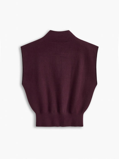 Leisurely Solid Pullover Sweater Vest