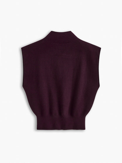 Leisurely Solid Pullover Sweater Vest