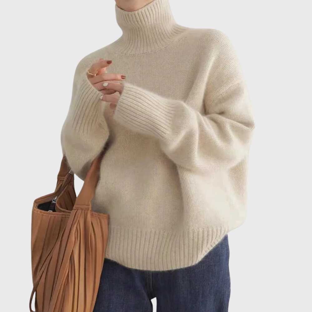 Cashmere High Neck Sweater