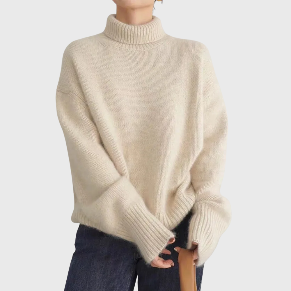 Cashmere High Neck Sweater