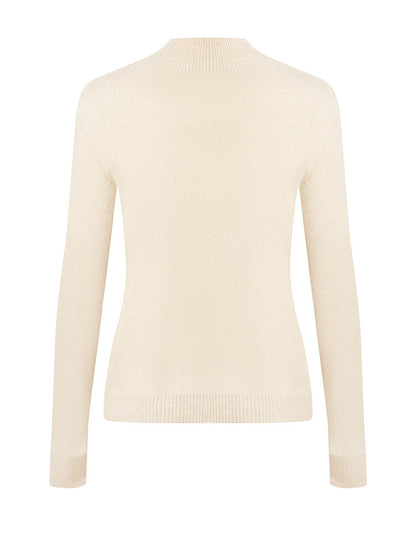 Cashmere Mock Neck Women Sweater